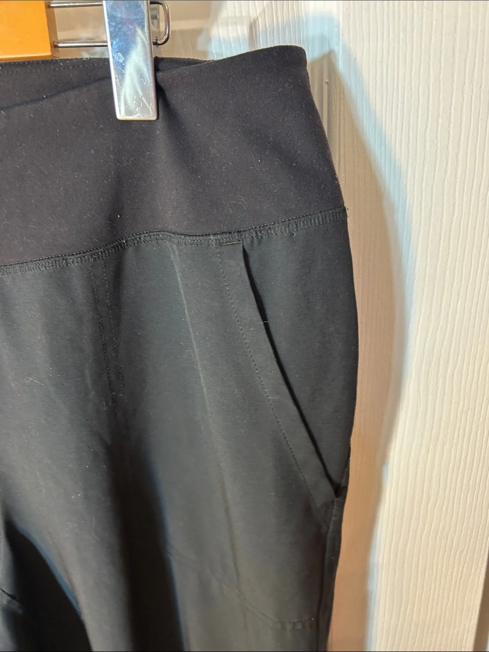Patagonia Black Worn Wear W's Happy Hike Studio Pants size medium - Picture 8 of 9